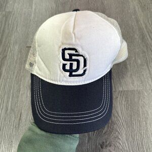 San Diego Padres Trucker Hat Cap Snapback Embroidered Logo MLB Las Vegas Patch